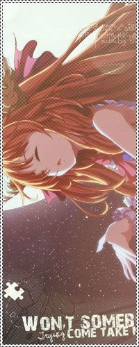 Аватар вконтакте Ибуки Суйка / Ibuki Suika из игры Тохо / Touhou на фоне звездного неба и полной луны