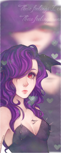99px.ru аватар Готичная девушка с фиолетовыми волосами и алыми глазами