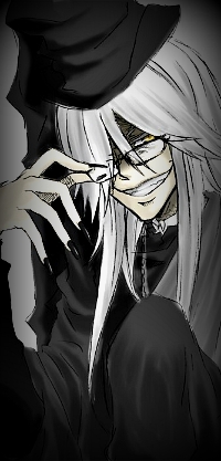 99px.ru аватар Undertaker / Гробовщик из аниме Black Butler / Темный дворецкий поправляет очки и коварно улыбается