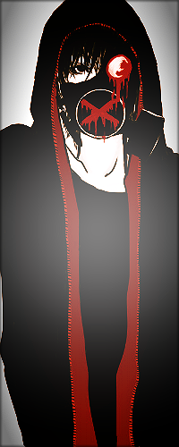 99px.ru аватар Парень в кровавом противогазе с крестом на респираторе, в черной кофте с капюшоном