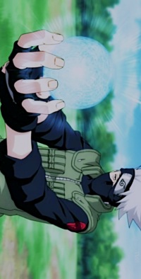 Аватар вконтакте Kakashi Hatake / Какаши Хатаке из аниме Naruto / Наруто создал в руках Rasengan / Рассенган