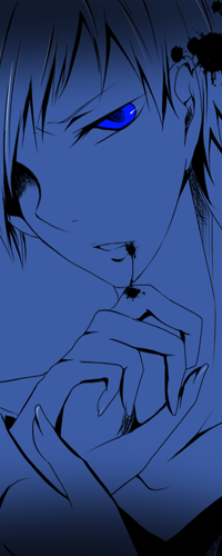 99px.ru аватар Aomine Daiki / Аомине Дайки из манги Баскетбол Куроко / Kuroko no Basket с кровью в углу рта, стекающей на палец