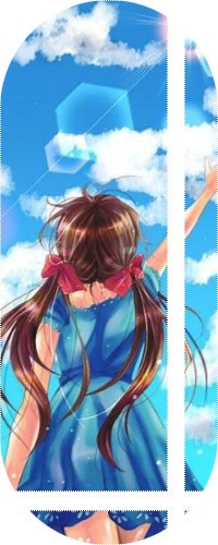 Аватар вконтакте Seychelles / Сейшелы из аниме Axis Powers Hetalia / Хеталия и страны Оси на фоне голубого неба тянется рукой к солнцу
