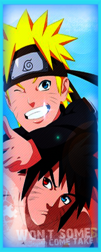 Аватар вконтакте Naruto / Наруто, запрыгнув на Менма / Menma из аниме Наруто: фильм девятый / Naruto The Movie: Road To Ninja, улыбается, подмигивает и показывает большой палец (wont somes come take)