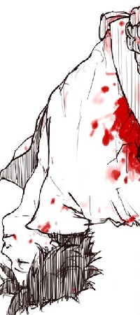 Аватар вконтакте Раненный Саске Учиха / Uchiha Sasuke из манги Наруто / Naruto