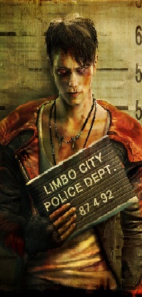 99px.ru аватар Dante / Данте из игры И дьявол может плакать / Davil May Cry 5 с табличкой в руке (Limbo City Police Dept. 87 4 92)