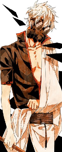 99px.ru аватар Sakata Gintoki / Саката Гинтоки из аниме Гинтама / Gintama в противогазе