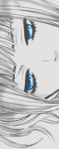 Аватар вконтакте Яркие голубые глаза Асами Оикава / Asami Oikawa из манги Скажи: Я люблю тебя / Suki-tte Ii na yo / Say I Love You