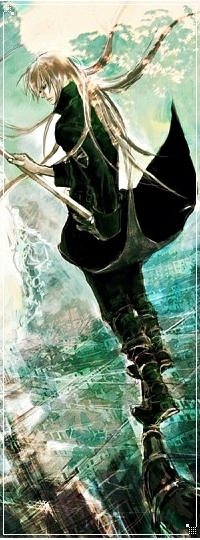 99px.ru аватар Squalo Superbi / Скуало Суперби из аниме Katekyo Hitman Reborn! / Репетитор-киллер Реборн! стоит над городом
