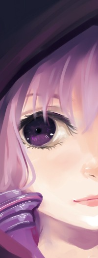 Аватар вконтакте Глаз вокалоида Юзуки Юкари / vocaloid Yuzuki Yukari