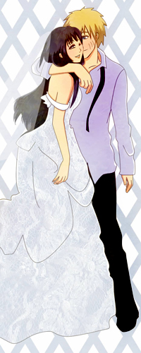 99px.ru аватар Наруто Узумаки / Uzumaki Naruto и Хината Хьюго / Hinata Hyuugo из аниме Наруто / Naruto в свадебном наряде
