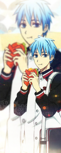 Аватар вконтакте Тэцуя Куроко / Kuroko Tetsuya из аниме Баскетбол Куроко / Kuroko no Basuke ест гамбургер