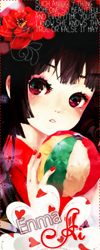 Аватар вконтакте Enma Ai / Энма Ай с мячом в руках из аниме Hell Girl / Jigoku Shoujo / Адская девочка