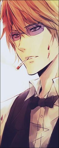 Аватар вконтакте Шизуо / Shizuo из аниме Дюрарара! / Durarara! курит сигарету с кровью на лице