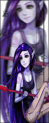 99px.ru аватар Marceline Abadeer из мультфильма Время приключений / Adventure Time с гитарой в руках