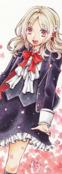 Аватар вконтакте Юи Комори / Komori Yui из аниме Дьявольские возлюбленные / Кровные любовники / Diabolik Lovers в школьной форме