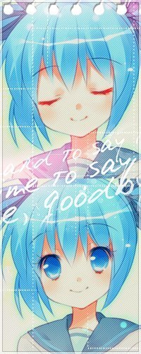 99px.ru аватар Вокалоид Мику Хатсуне / Vocaloid Miku Hatsune в школьной форме мило улыбается