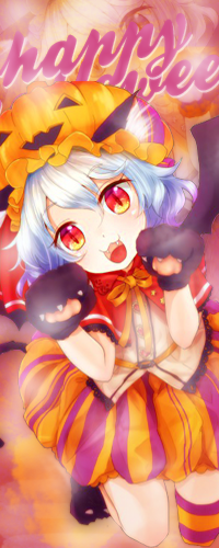 Аватар вконтакте Remilia Scarlet / Ремилия Скарлет из игры Тохо / Touhou Project (happy halloween)