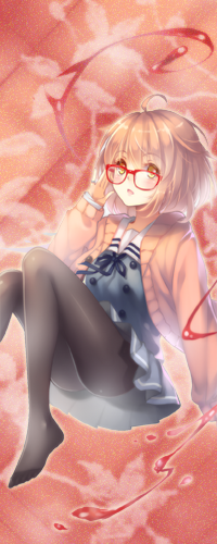 99px.ru аватар Мирай Курияма / Mirai Kuriyama из аниме Kyoukai no Kanata / За гранью в очках