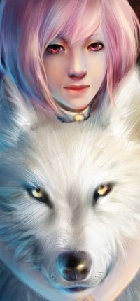 Аватар вконтакте Чеза / Chaz и Киба / Kiba в облике волка из аниме Волчий Дождь / Wolfs Rain