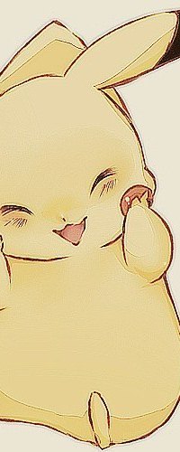 99px.ru аватар Пикачу / Pikachu из аниме Покемон / Pokemon смущенно улыбается и держит себя за щечки
