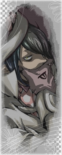 99px.ru аватар Мефисто Фель / Mephisto Pheles (Самаэль / Samael) из аниме Синий экзорцист / Ao no exorcist / Blue exorcist прикрыл рот рукой с нарисованным на перчатке языком