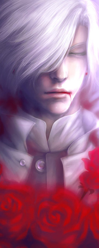 Аватар вконтакте Светловолосый парень с закрытыми глазами, художник MEZAMERO