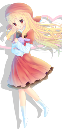 Аватар вконтакте Девочка с игрушкой в руках, автор Nanami-Yukari