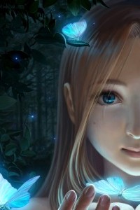 Аватар вконтакте Девочка и бабочки, автор Notsuki 08