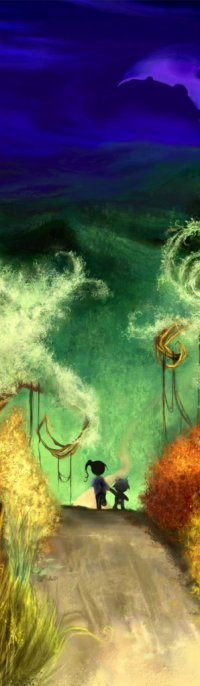 Аватар вконтакте Дети идут по дороге, художник - иллюстратор Cyril Rolando
