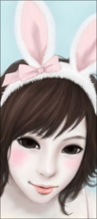 99px.ru аватар Темноволосая девушка в ободке с кроличьими ушками