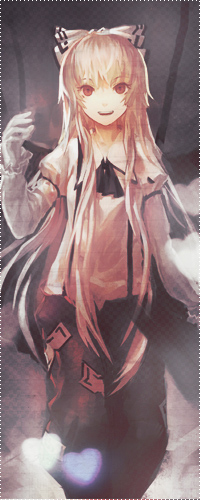 99px.ru аватар Fujiwara no Mokou / Фудзивара но Моко из игры Touhou / Тохо улыбается