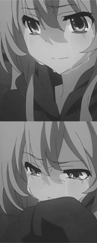 99px.ru аватар Айсака Тайга / Aisaka Taiga из аниме ТораДора / ТoraDora плачет и вытирает слезы рукавами