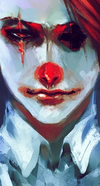 99px.ru аватар Парень - клоун с заклеенным глазом, арт мангаки Pixiv