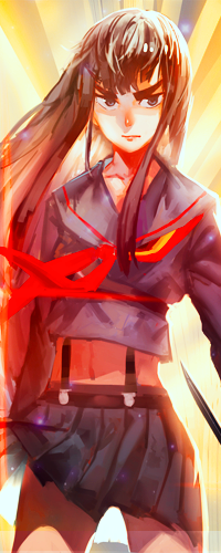 Аватар вконтакте Кирюин Сацуки / Kiryuuin Satsuki из аниме Kill la Kill / Убей или Умри, одетая в форму Сенкетсу / Senketsu