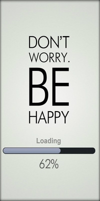 Аватар вконтакте Dont worry. Be happy. Loading 62% / Не волнуйся. Будь счастлив. Загрузка 62%