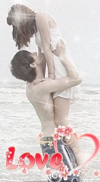 99px.ru аватар Влюбленная пара на фоне пляжа (Love)