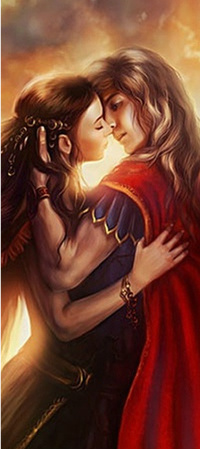 99px.ru аватар Мужчина с девушкой тянутся поцеловать друг друга