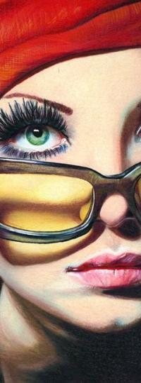 Аватар вконтакте Девушка в очках, by Christina Papagianni