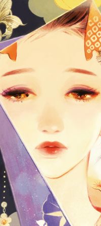 Аватар вконтакте Девушка с янтарными глазами, художник Matsuo Hiromi