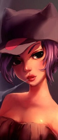 Аватар вконтакте Девушка в фуражке, art by Iruuse