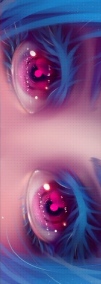 99px.ru аватар Розовые глаза голубоволосой девушки