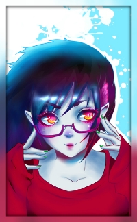 Аватар вконтакте Марселин / Marceline в очках из мультсериала Adventure Time / Время Приключений