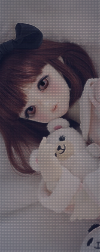 99px.ru аватар Девушка кукла держит игрушечного медведя в руке