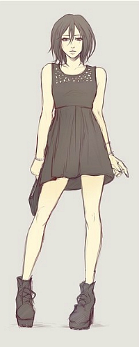 Аватар вконтакте Микаса Акерман / Mikasa Ackerman из аниме Вторжение гигантов / Shingeki no Kyojin