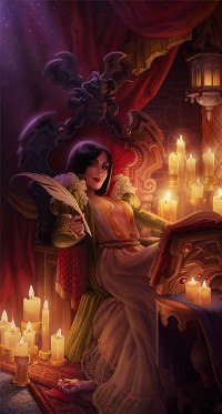 Аватар вконтакте Рисунок, на котором изображена злая колдунья, art by Jessica Oyhenart