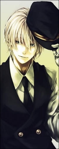 Аватар вконтакте Англия / England из аниме Хеталия и страны Оси / Hetalia: Axis Powers с головным убором в руке