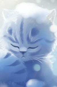Аватар вконтакте Котенок с закрытыми глазами, by Apofiss