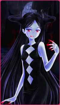 99px.ru аватар Девушка-демон с окровавленными руками