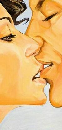 99px.ru аватар Мужчина и женщина соприкасаются губами